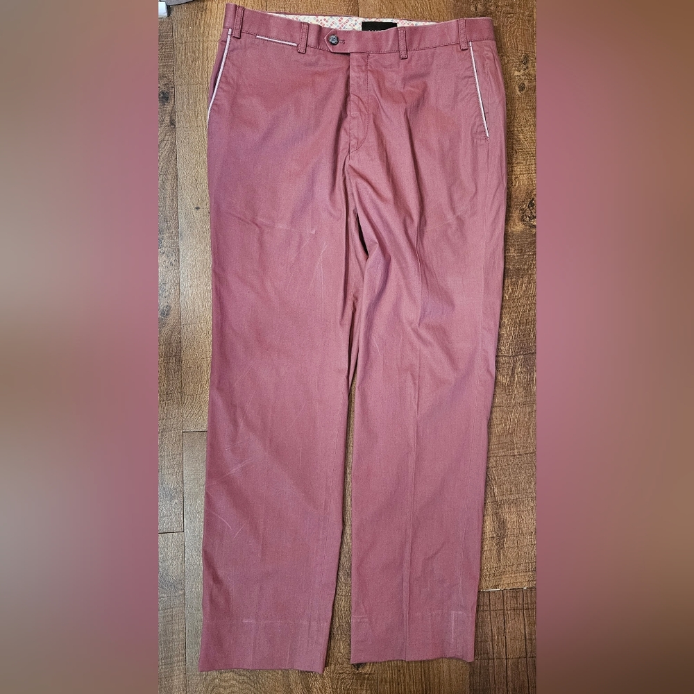 Hiltl Pants Mens 35x31 (Measured) Indian Red Color